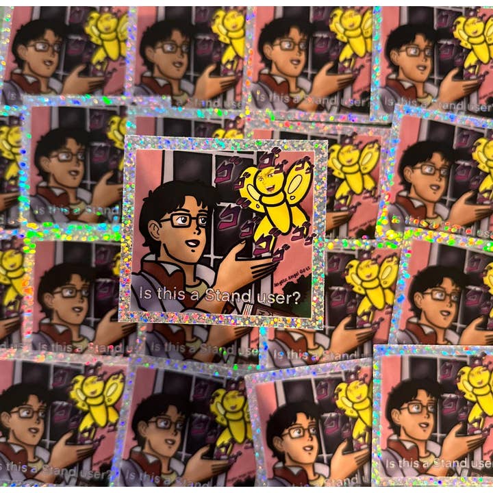 Angelic Angel Gifts - Wholesale Sticker - Glitter Jojo Stand User Sticker5