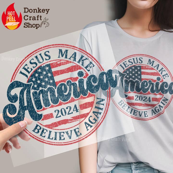 Christian Jesus DTF Transfers, Ready to press for wholesale by Donkey Craft