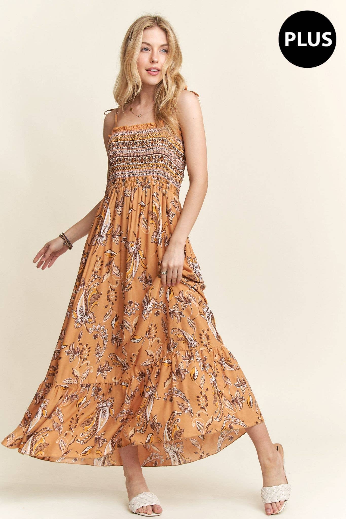 ADORA LA - Wholesale Dress - Women's - D7501MMX - TIE SHOULDER MAXI DRESS17