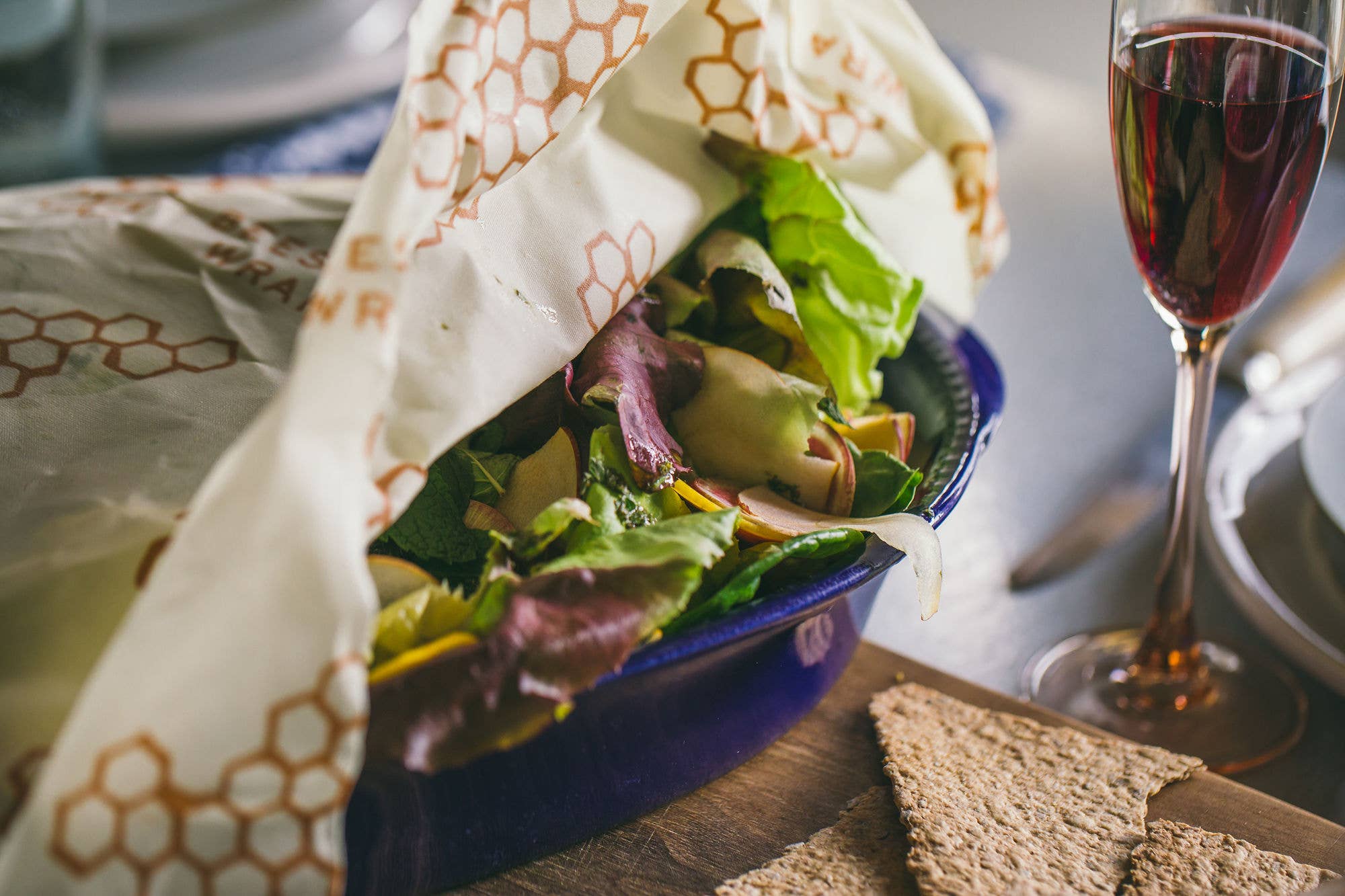 Port Style Enterprises Canada - Wholesale Food Storage Wrap/Bag - BEES WRAP BEE-HIVE Wrap Set 3/ST Large3