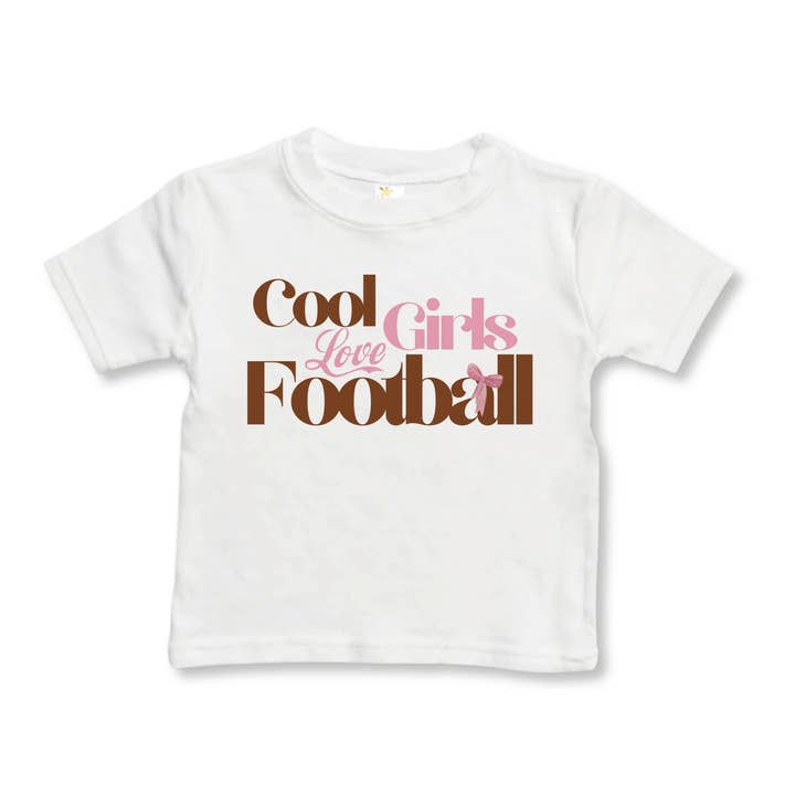 Girls Football Toddler T-shirt 2T to 5T Cool Girls for wholesale by Sunny Littles