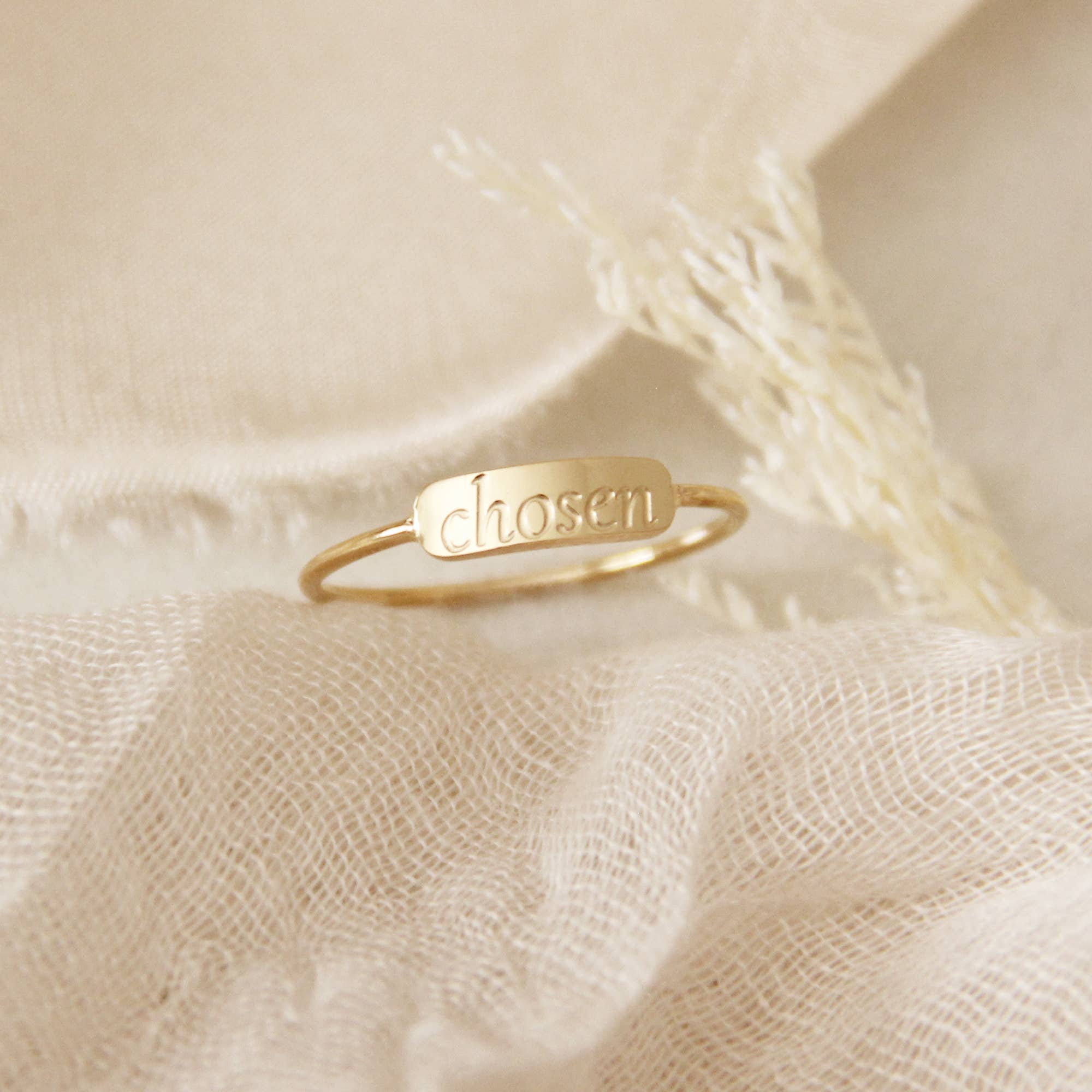 LoveStory Collection - Wholesale Band/Stacked Ring - Chosen Ring, Ephesians 1:4-5