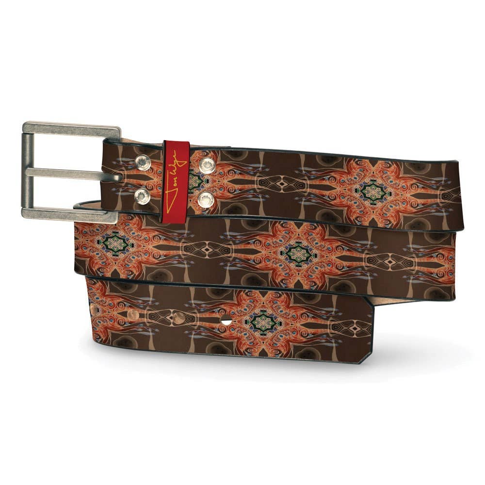 Jon Wye - Vente Ceinture – unisexe - Ceinture en cuir Bizarro Illuminati, Ceinture pour hommes, Ceinture pour femmes, Hommes0