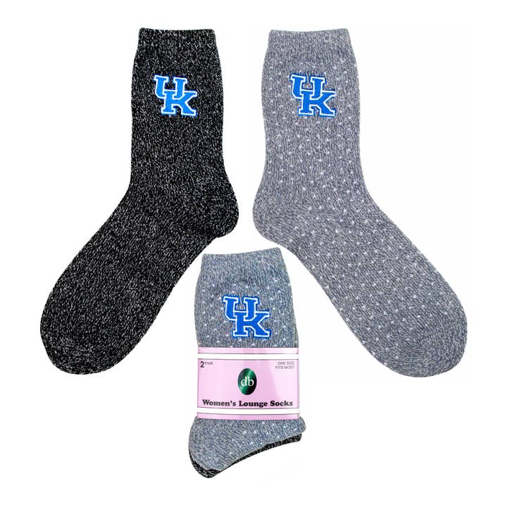 Kentucky Wildcats Women's Lounge Socks - 2 Pack for wholesale by Donegal Bay