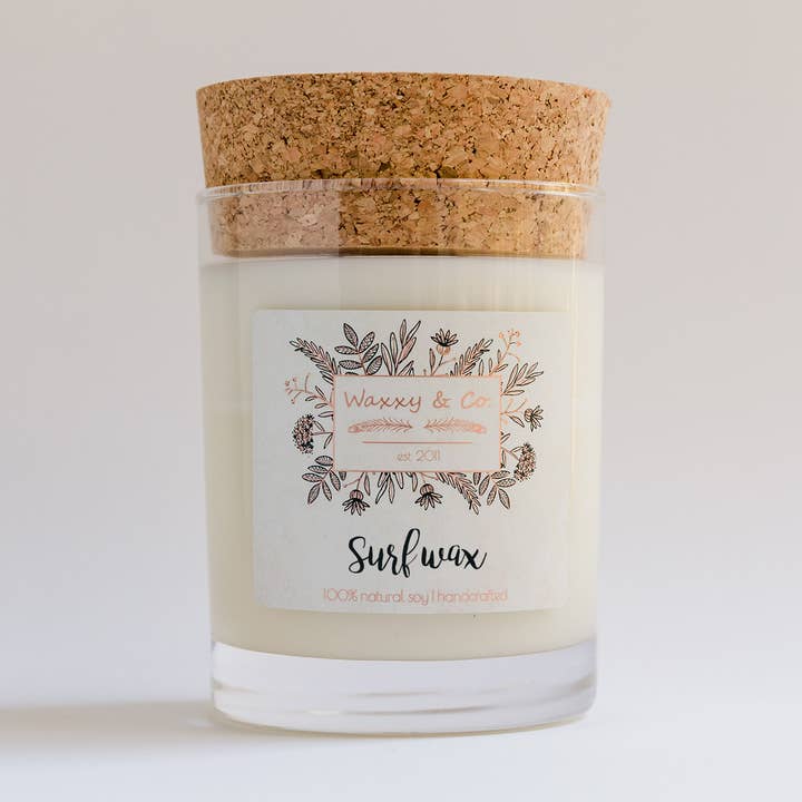 CANDELA DI SOIA SURF WAX per la vendita all'ingrosso da parte di Waxxy & Co.
