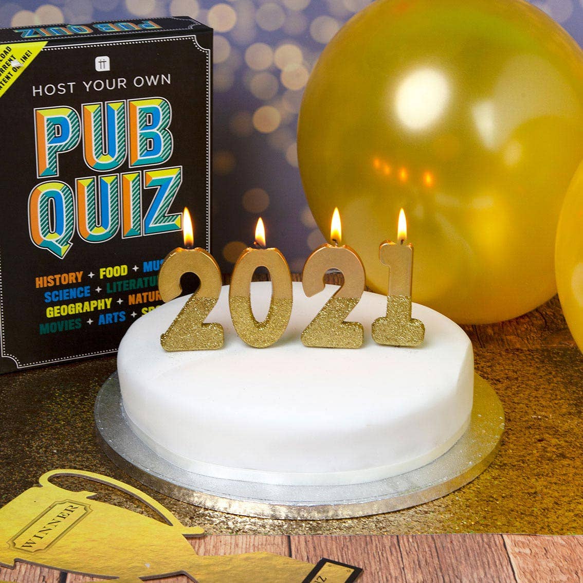 Talking Tables USA - Wholesale Cake Candle - We Heart Birthdays Gold Glitter Number Candle Starter Kit6