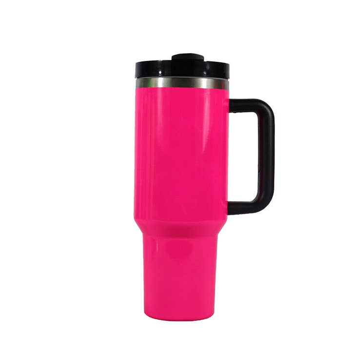 Candles Meta - Wholesale Insulated Mug/Tumbler - 40oz Fluorescent Colored Surface Stainless Steel Tumblers