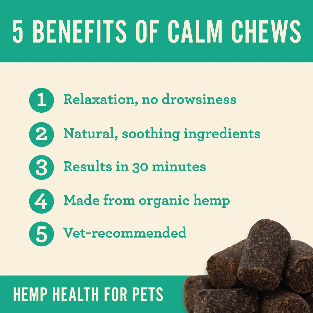 Hemp Well - Wholesale Pet Supplement - Dog - Hemp Well Calm Dog Soft Chews5