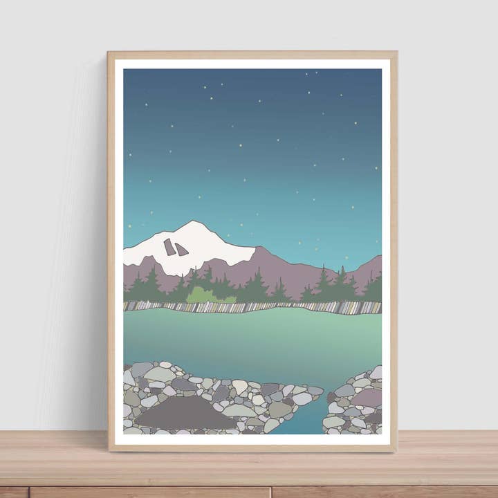 Up Before Dawn | Vertical Coastal Kunstdruck für den Großhandel von Curate Paper Co.