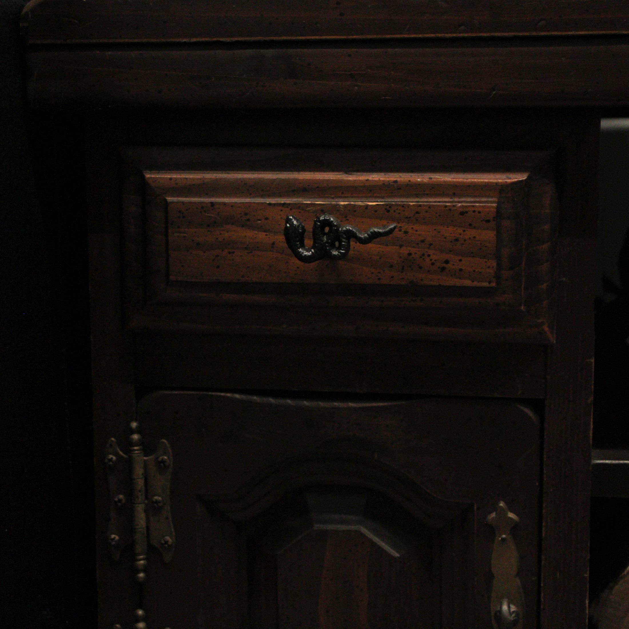 Zeckos - Wholesale Knob/Pull - Gothic Black Cast Iron Snake Drawer Knobs 6 Piece Set7