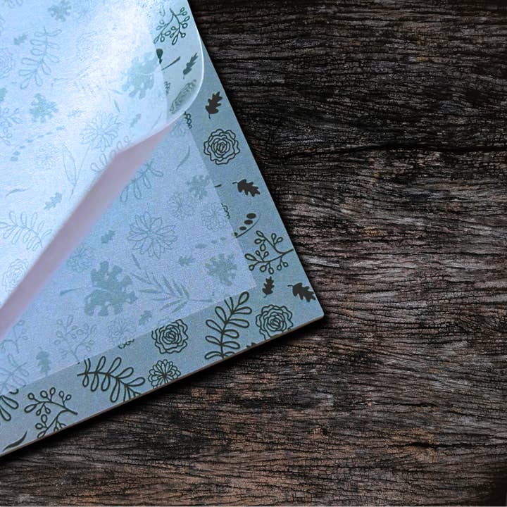 Write Your Story – wholesale Notepad – Green Floral DL Notepad4