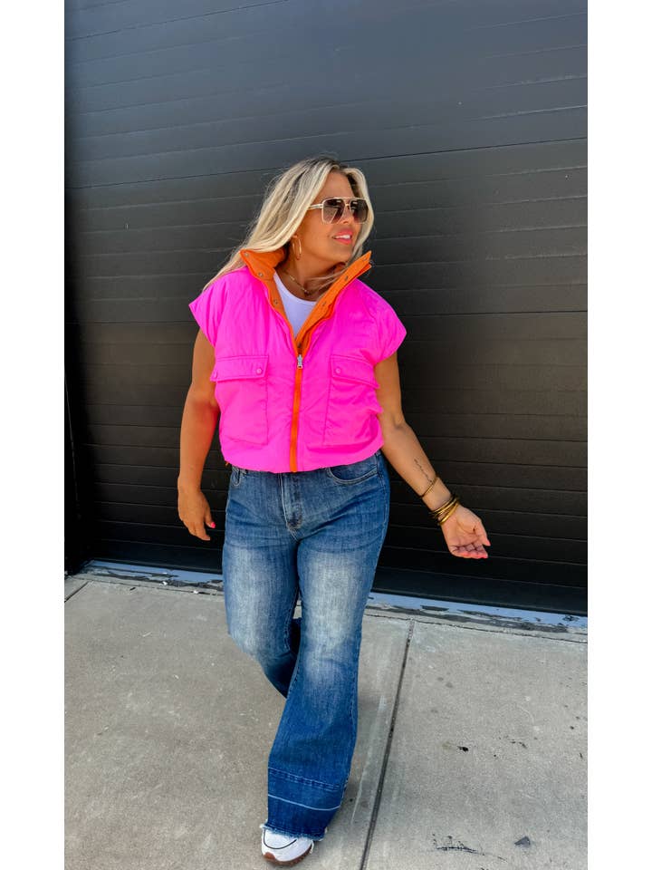 BLAKELEY - Wholesale Outerwear Vest - Women's - MADDOX REVERSIBLE PUFFER VEST16