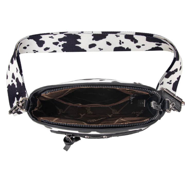 South End Clothing and Apparel L.L.C - Wholesale Crossbody Bag - Women's - Wrangler Cow Print Crossbody Bag3