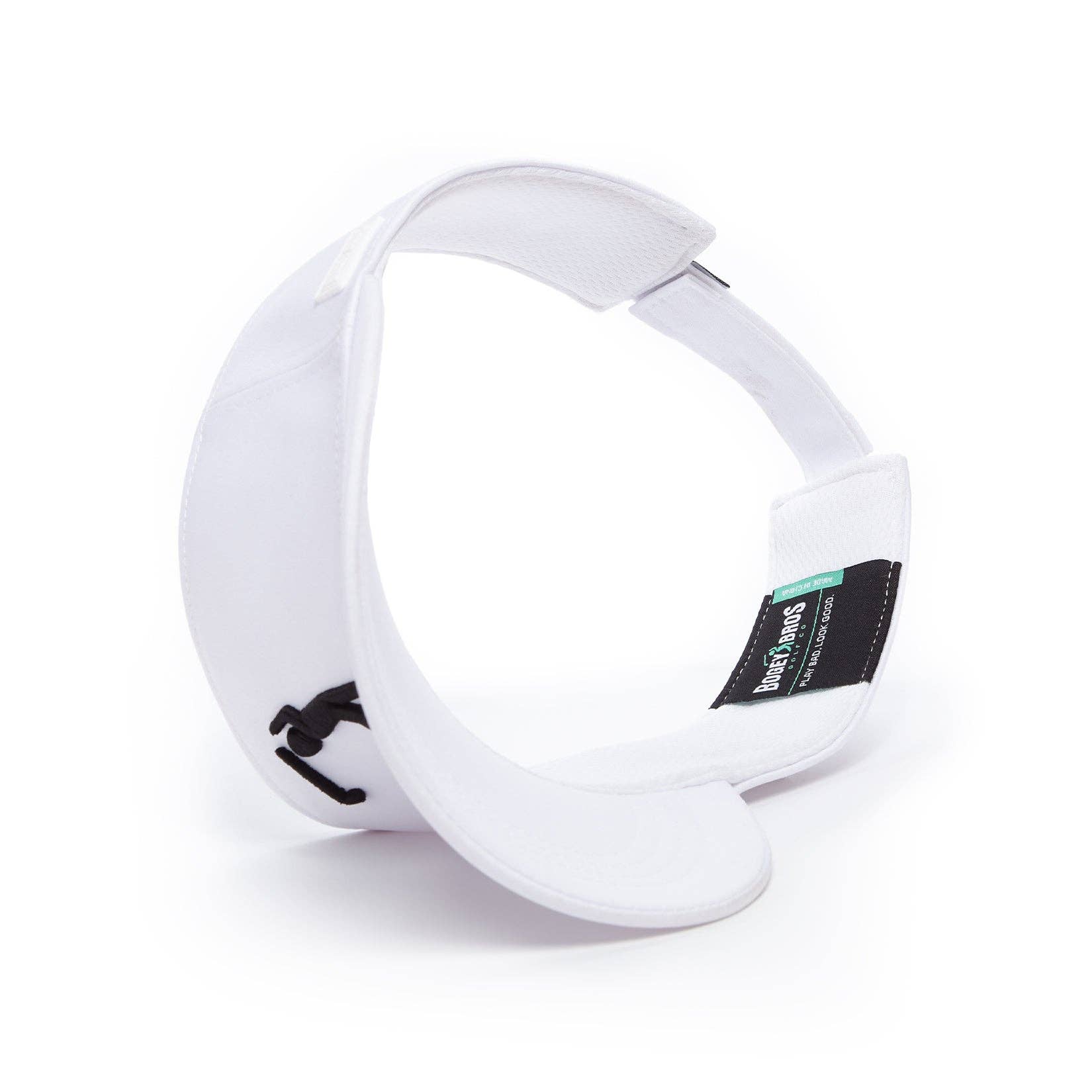 Bogey Bros Golf Co - Wholesale Visor - Unisex - Bogeyman White/Black - Visor4