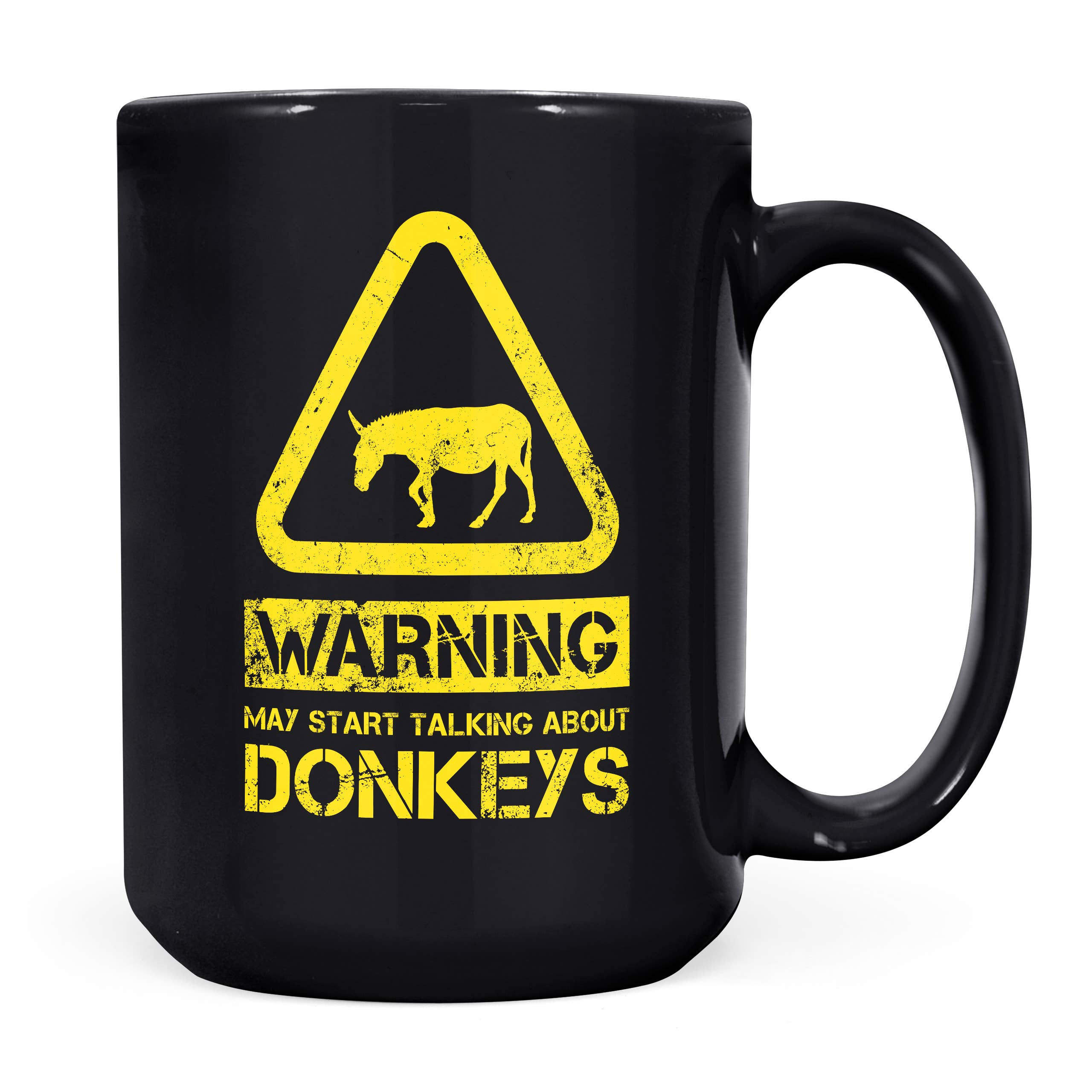Mug Monster - Vendita all'ingrosso Tazza - Tazza Donkey - Warning May Start Talking About Donkeys11