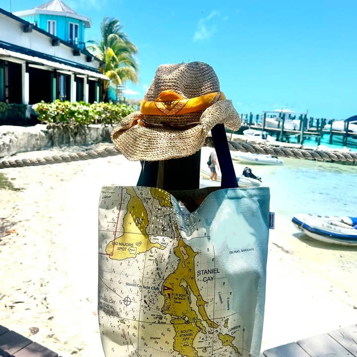 Not for Navigation - Wholesale Tote Bag - Women's - Classic Custom Tote — Personalized Nautical Map or Location 1