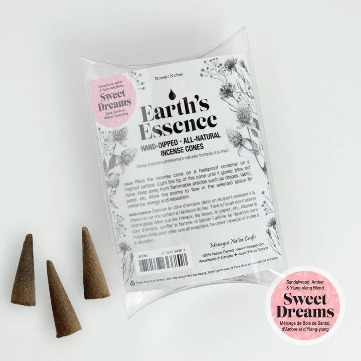Rökelsekon - Söta drömmar - Earth's Essence Collection för wholesale av Monague Indigenous Crafts & Gifts