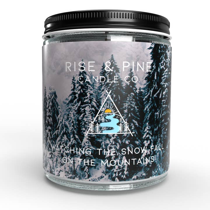 White Birch Soy Wax Candle - 9oz for wholesale by Rise and Pine Candle Co.
