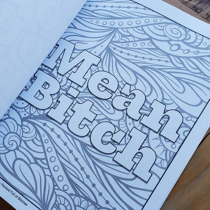 Ms. Betty's Original - Wholesale Coloring & Activity Book - Adult - Bad Ass Bitch Adult Coloring Book, Packed Full of Bitches2