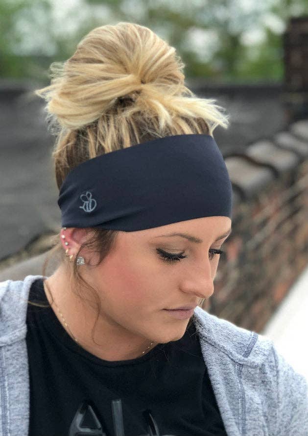 MandaBees Headbands - Wholesale Fashion Headband - Women's - Slate Gray Yoga Headband1
