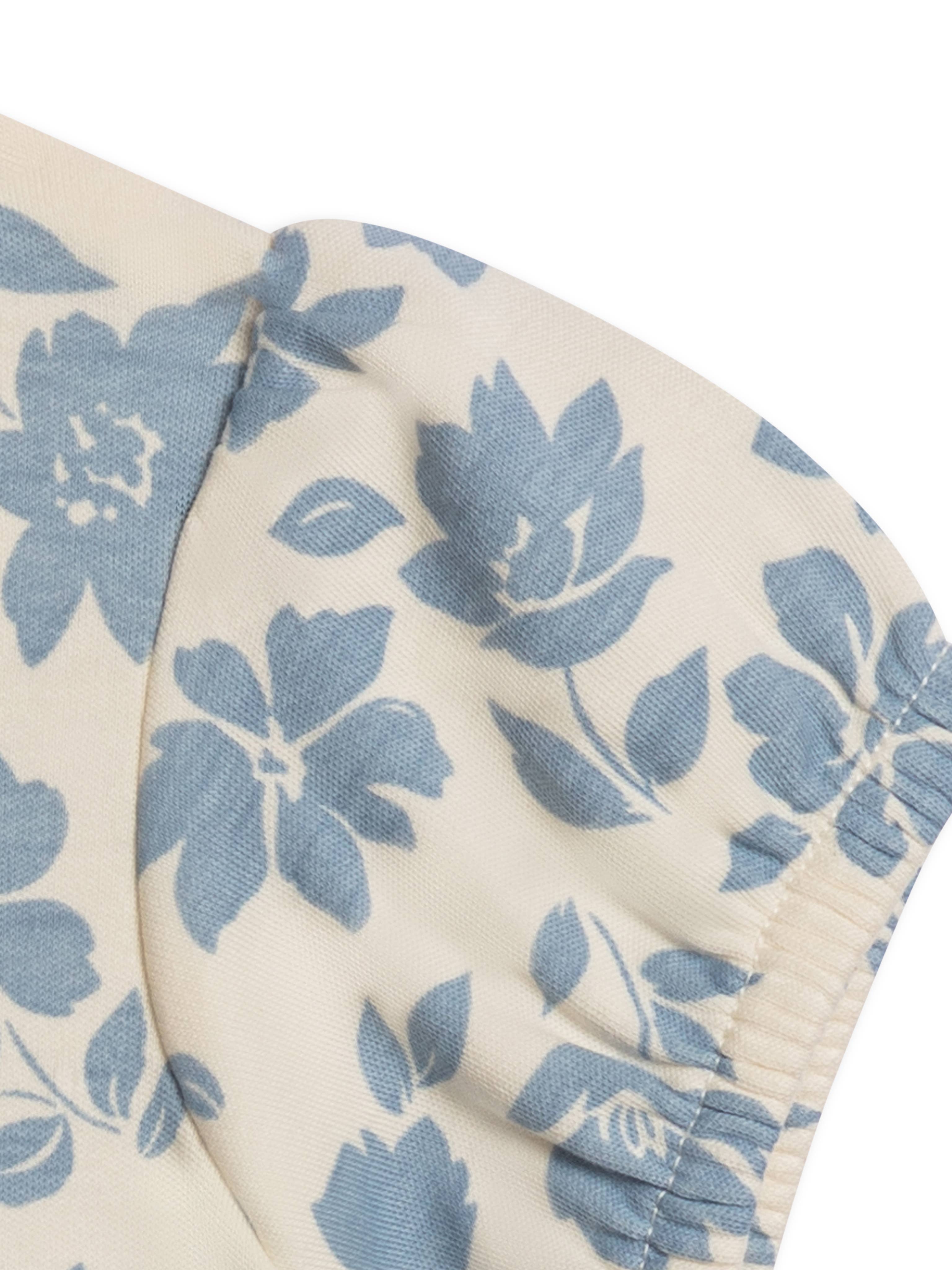 Colored Organics - Wholesale T-Shirt - Baby - Organic Baby & Kids Cora Tulip Back Tee - Gia Floral / Rain4