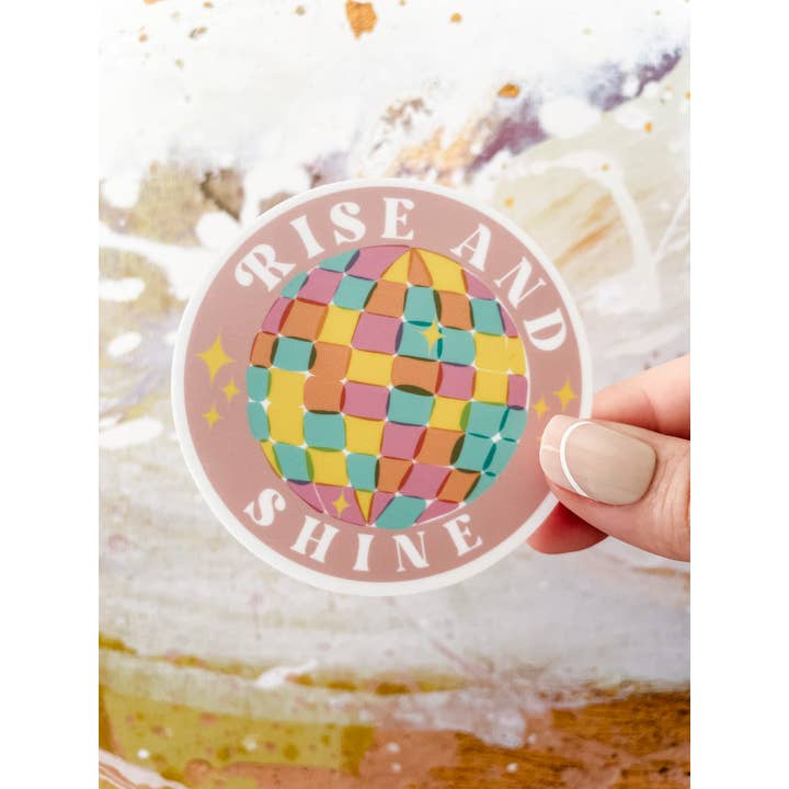 Wildwind Lane – wholesale Klistermärke – Disco Rise & Shine Vinyl diskmaskinsäker klistermärke