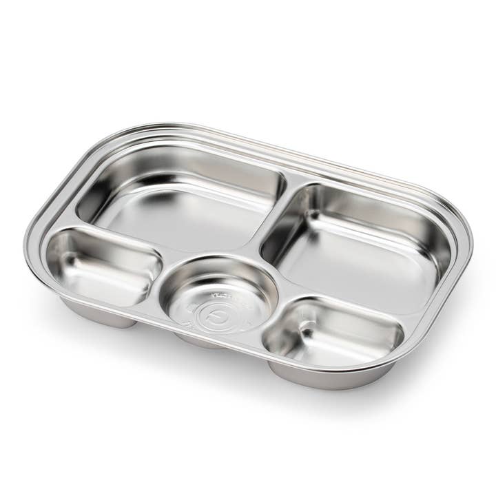 Grosmimi (zezebaebae) - Wholesale Serving Tray - Grosmimi Stainless Steel Food Tray with 5 Compartment
