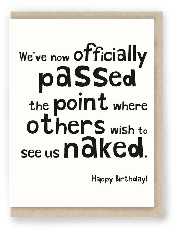 191: Passed ... Funny Birthday / Funny Age / Sarcastic for wholesale by Hit and Run Greetings