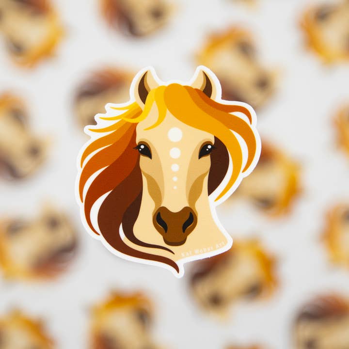 Horse Sticker for wholesale by Kat Weber Art