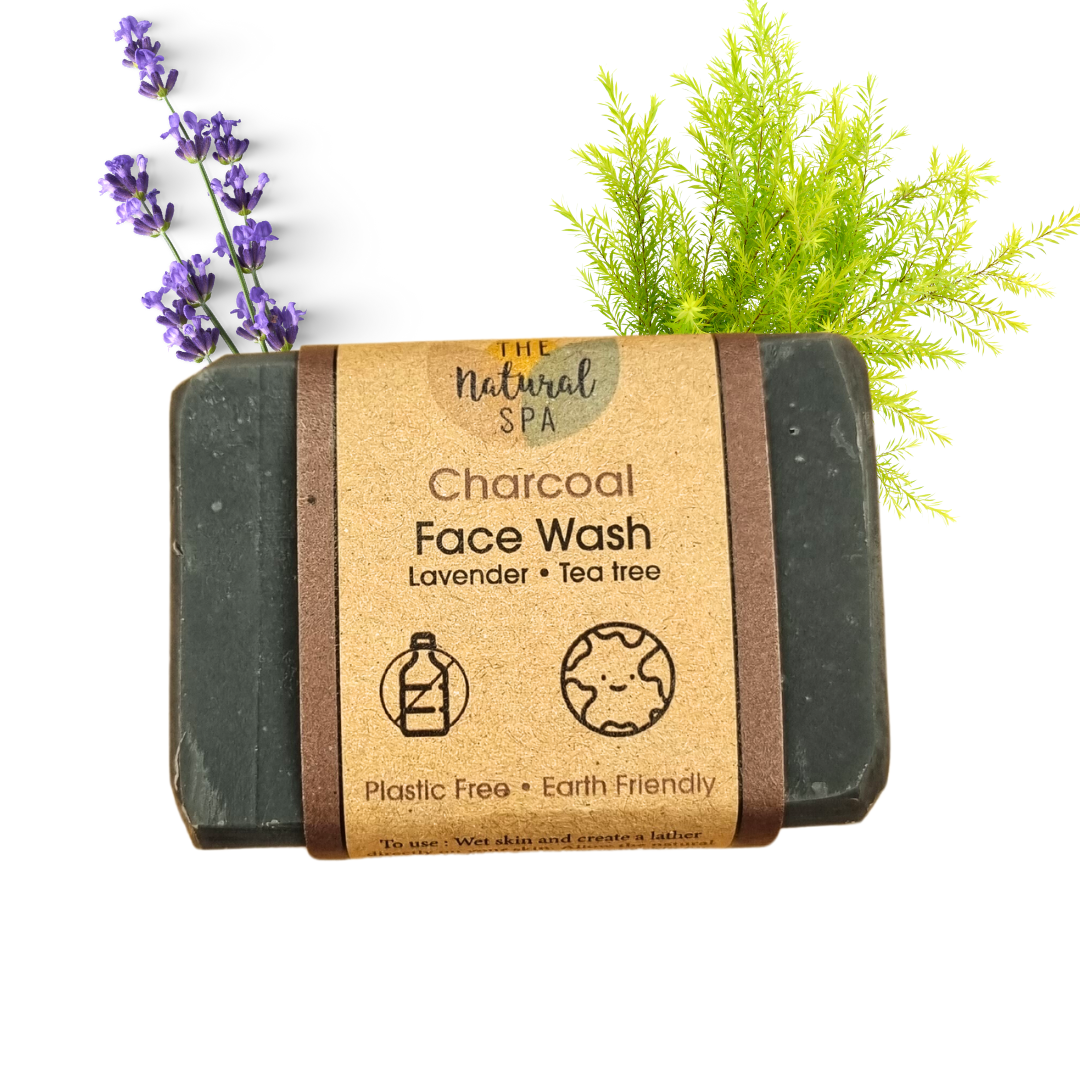 The Natural Spa Cosmetics – wholesale Facial cleanser – Charcoal face Wash - cleansing bar Lavender Tea Tree 0