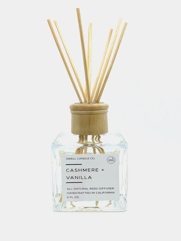 Cashmere + Vanilla Reed Diffuser for wholesale by Swell Candle Co