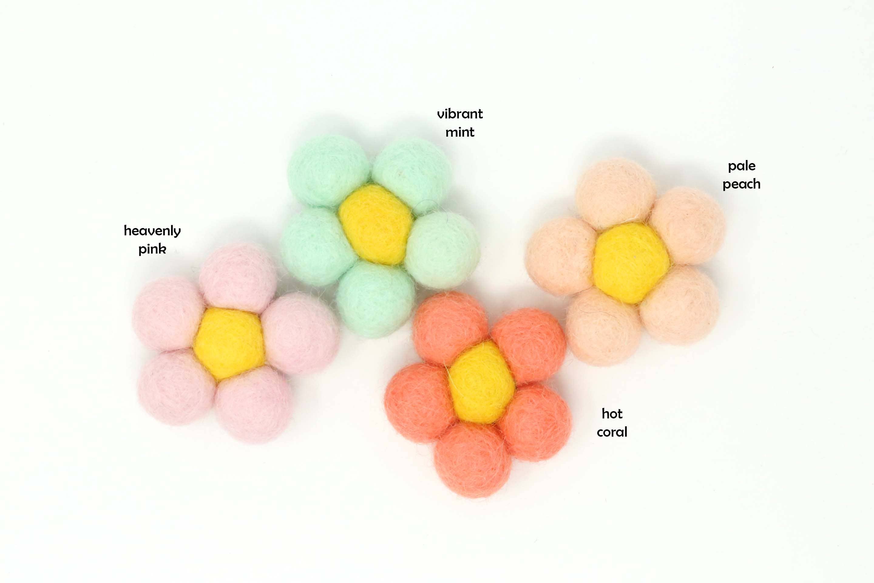 The Felt Pod - Venta al por mayor Material para manualidades - Flores de fieltro3