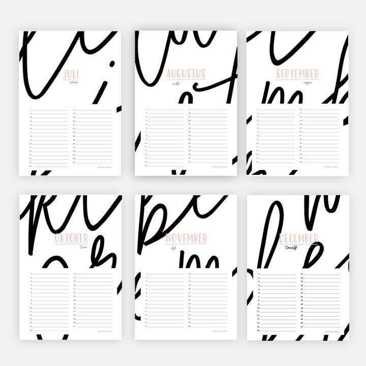 Studio Hoeked - Wholesale Calendar - Special days calendar - What do we celebrate today?5