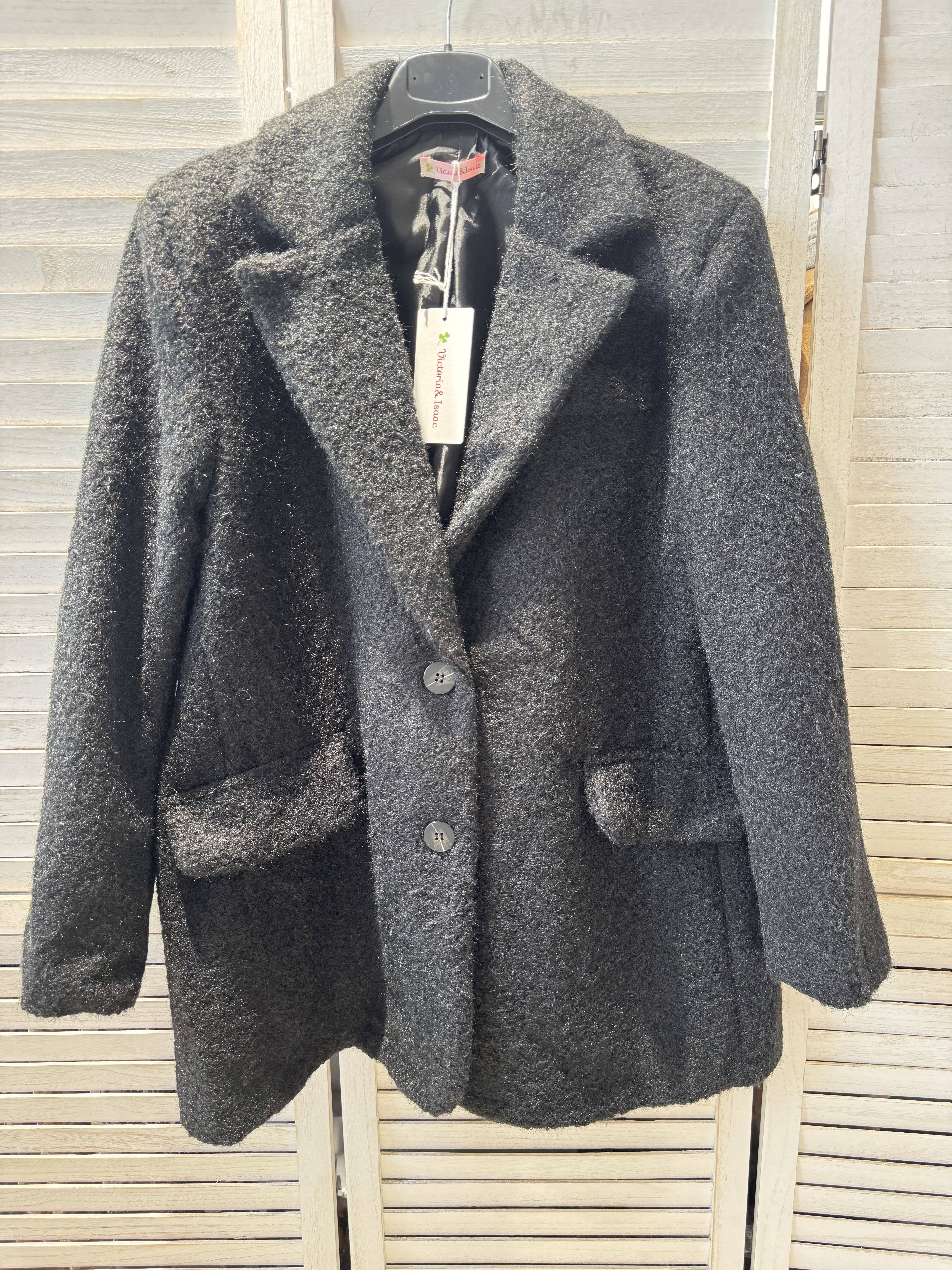 Preto Blazer clássico chique para venda a revendedores na Faire2