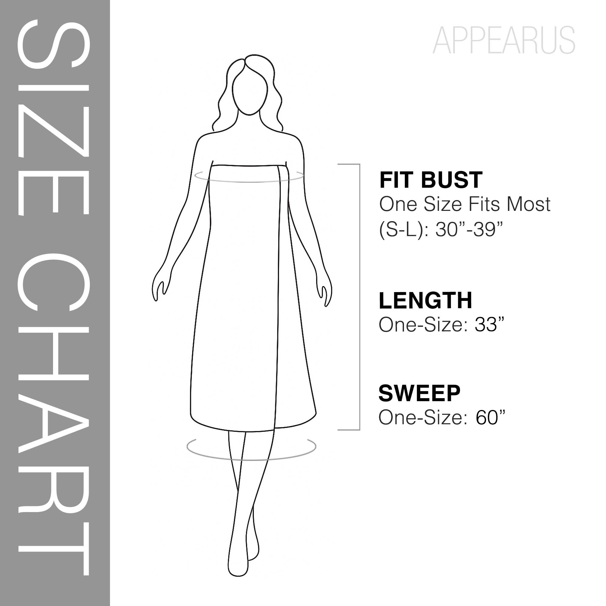 Appearus Products Corp. - Wholesale Robe - Women's - Case of 24: Women's Cotton Terry Spa Wraps - Velcro Closure2