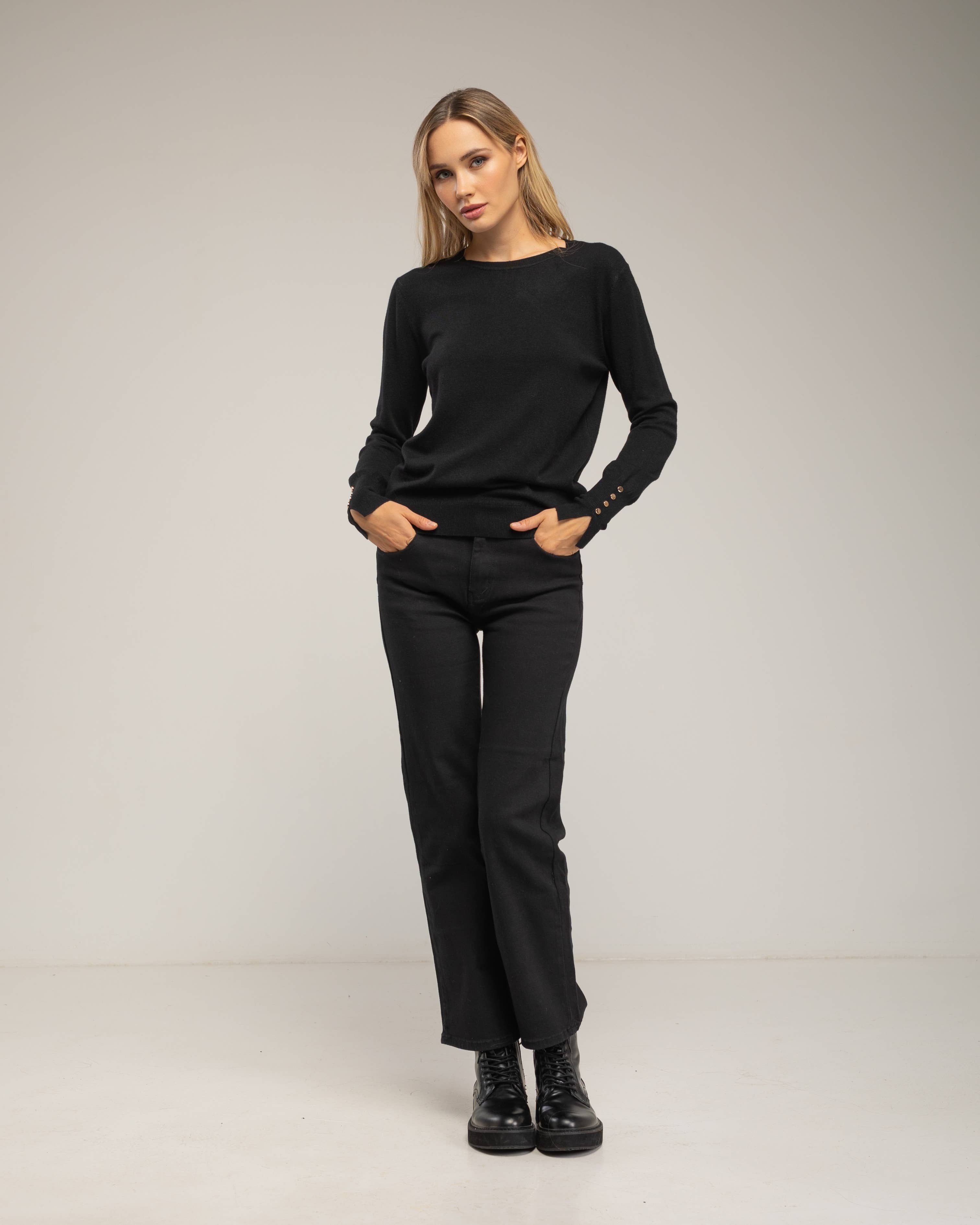 Tantra - Wholesale Knit Sweater - Women's - Fine knit sweater with wool, round neck19