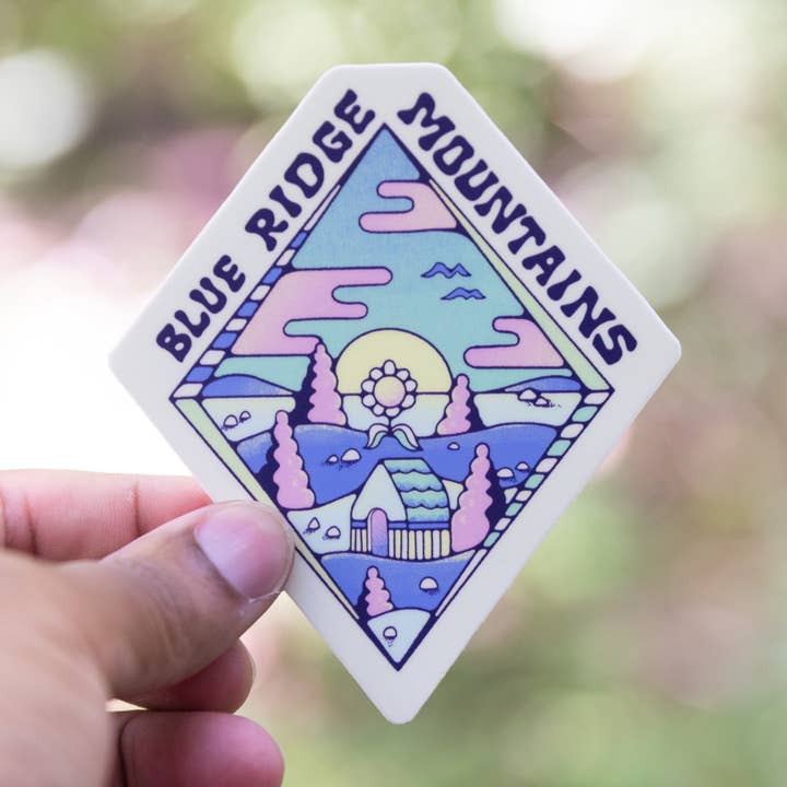 Ein Blue Ridge-Diamant | Sticker für den Großhandel von Menottees