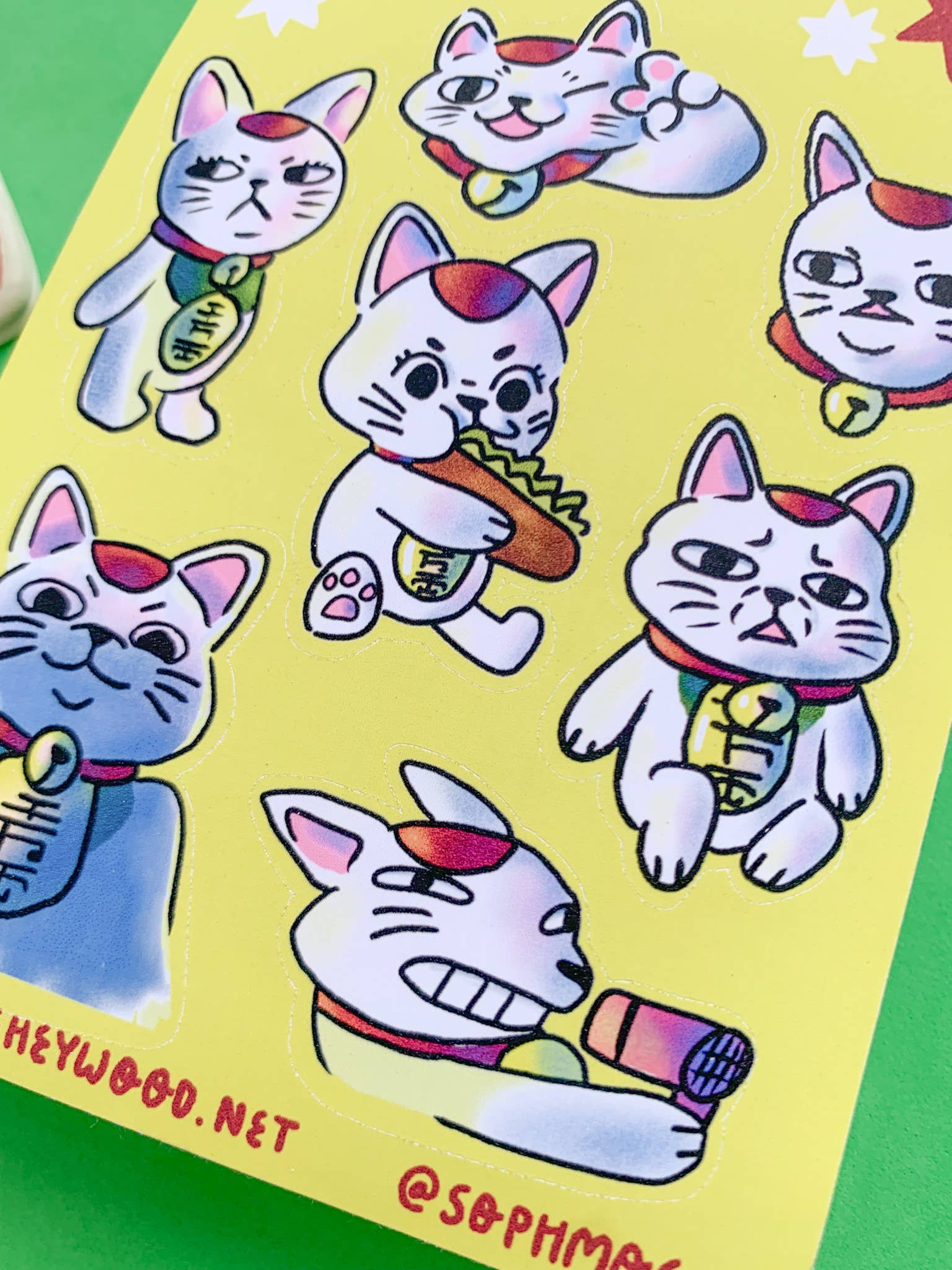 Sophie Heywood - Vente Autocollant - Feuille d'autocollants Turbo Granny DanDaDan Matt1