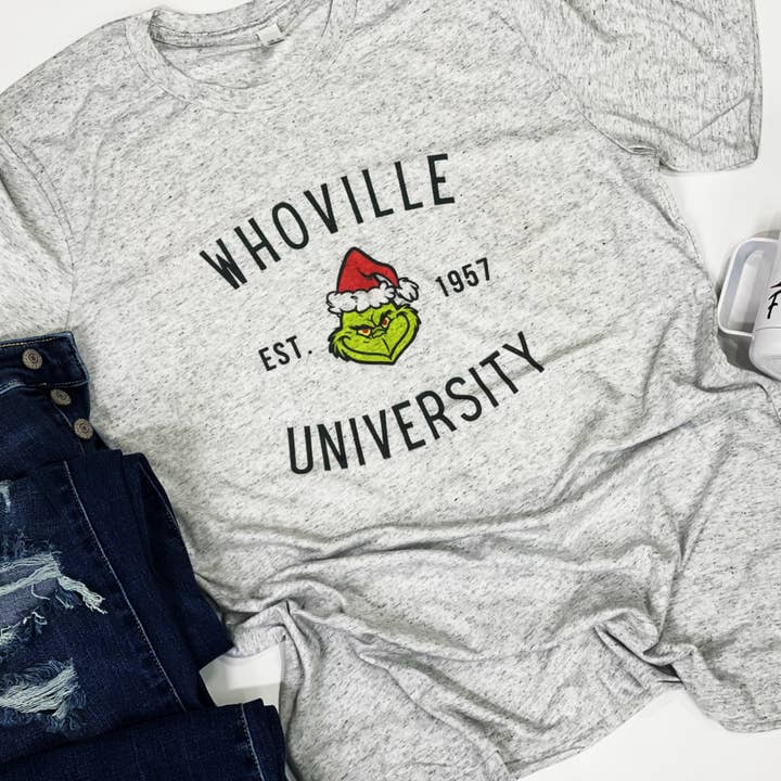 CMD Wholesale - Wholesale Screen Printed T-Shirt - Women's - Whoville University Graphic Tee