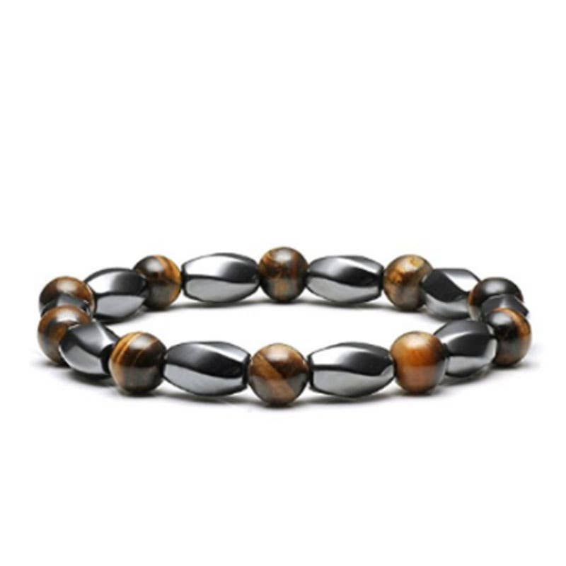 Gypsy Soul - Wholesale Jewelry - Men's - Men's Gemstone Bracelets Onyx and Hematite-Assortment 12 Pcs13