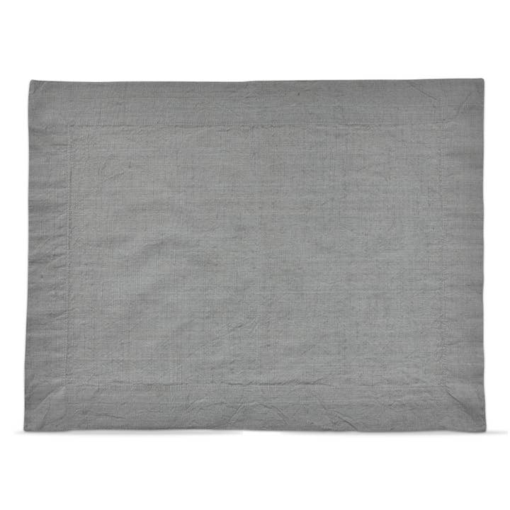 Threads Slub Placemat Lt Gray Cotton for wholesale by tag