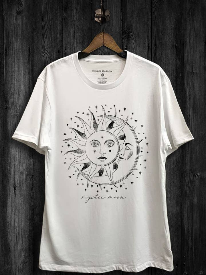 Lotus Fashion Collection - Wholesale Screen Printed T-Shirt - Women's - Mystic Moon Graphic Top1