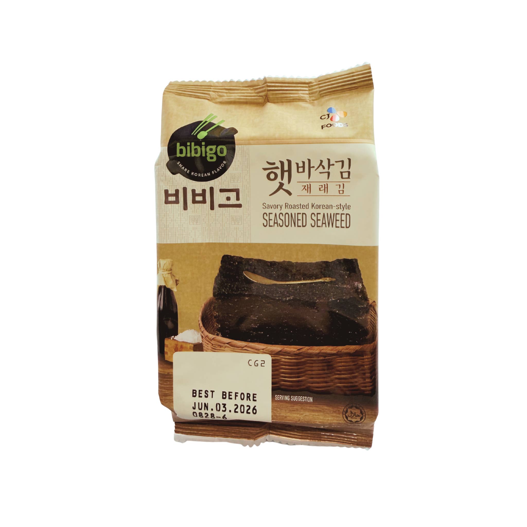 utoppa GmbH - Wholesale Dried/Dehydrated Vegetables - Bibigo traditional seaweed (Jaerae) 5g