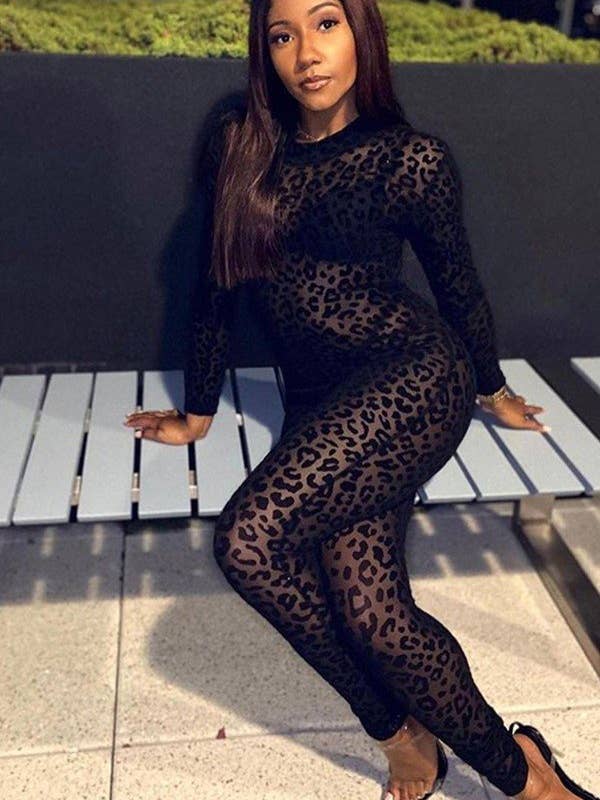 Sheer Panel Long Sleeve Jumpsuit and other Purchase Wholesale catsuit. Free Returns & Net 60 Terms on Faire trending on Faire.