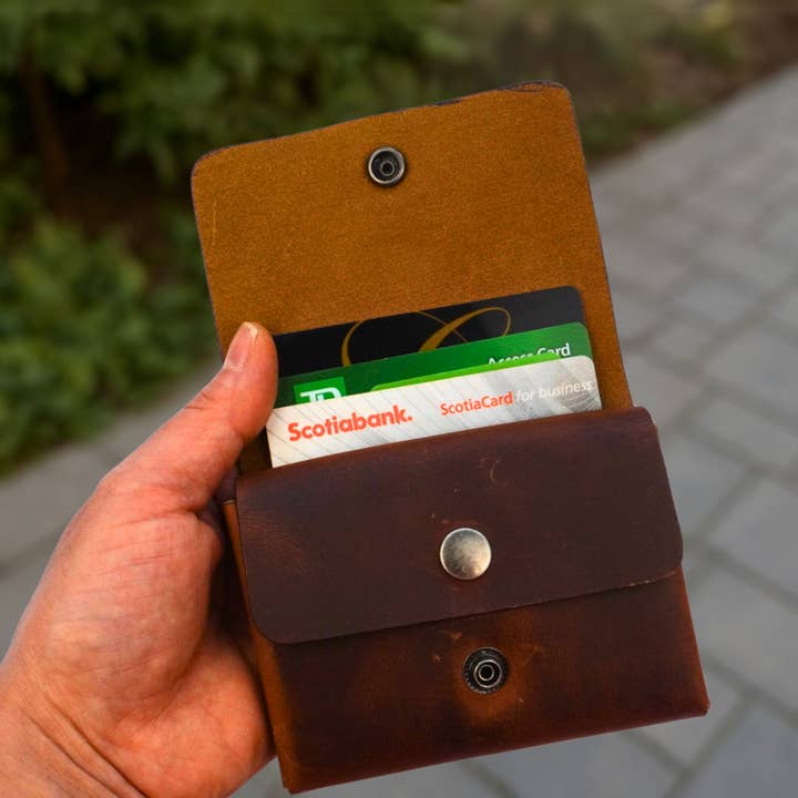 TLG Canada - Wholesale Wallet - Unisex - Leather Handcrafted Wallet Double Pouch, Slim Design13