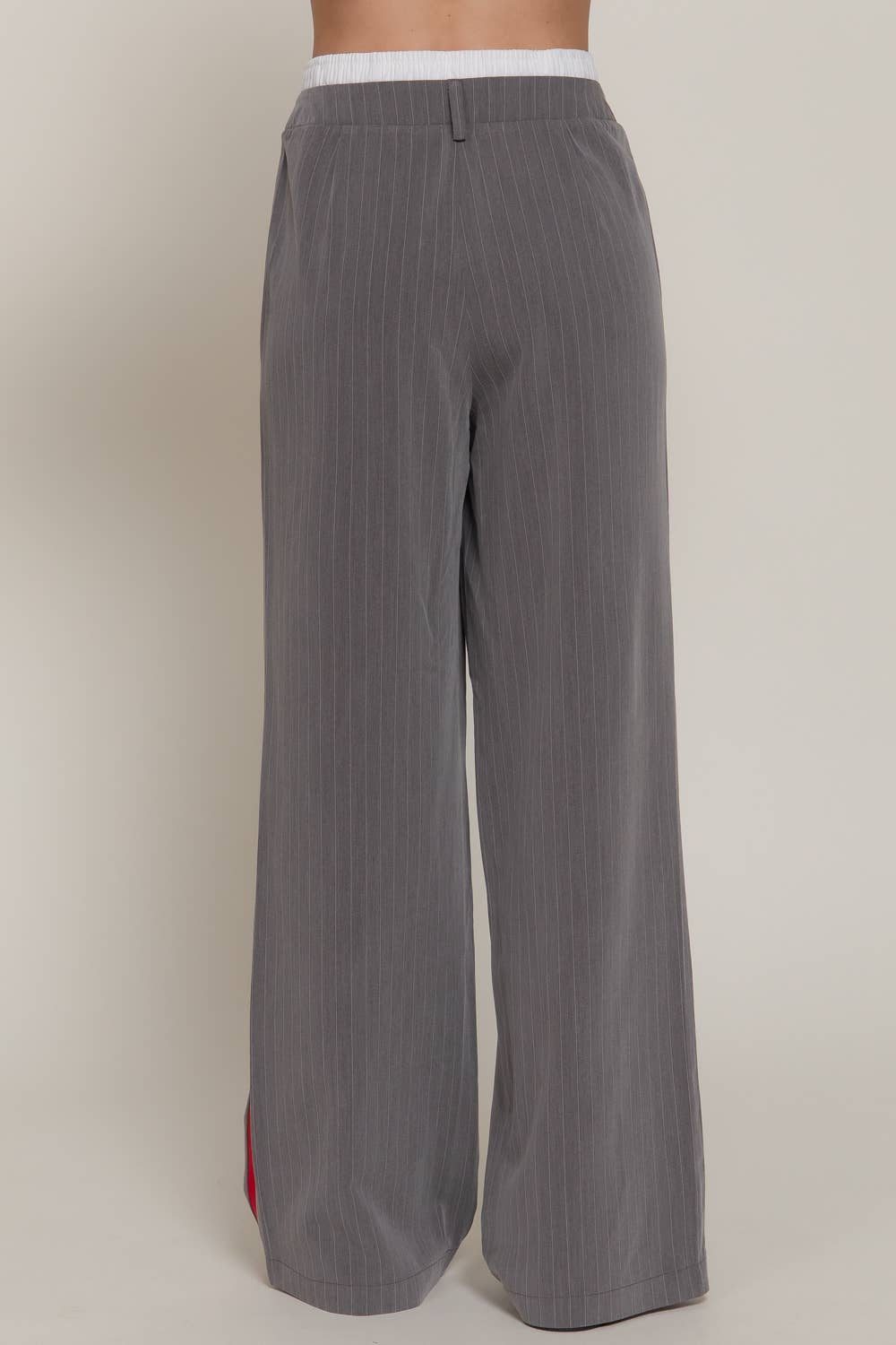 Active Basic | Active USA - Wholesale Pants - Women's - Side Stripe Detail Y/D Stripe Long Pants5