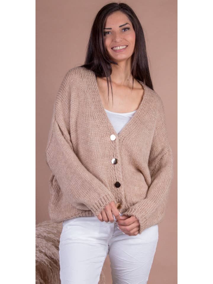 Gigi Moda - Vente Cardigan – femme - Cardigan en maille Caldo4