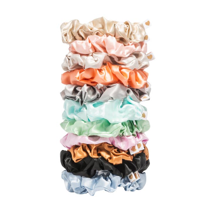 Super Extra Classic Silk Scrunchies - Set of 2 for wholesale by Summer Silks NYC