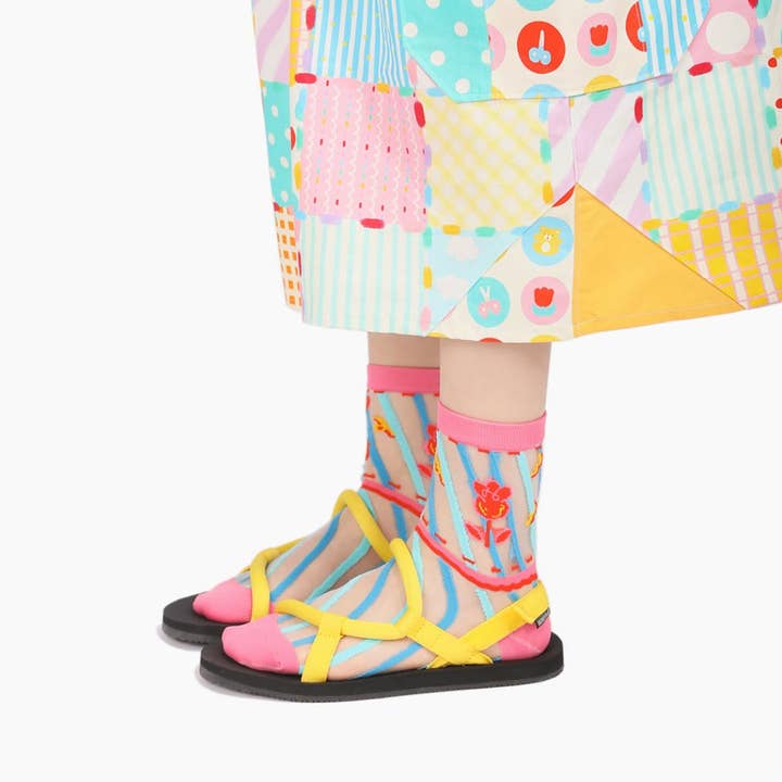 Funkyrel® Atzbranding Limited - Wholesale Socks - Women's - Rufia - Pastel Cartoon Socks - Breathable & Soft9