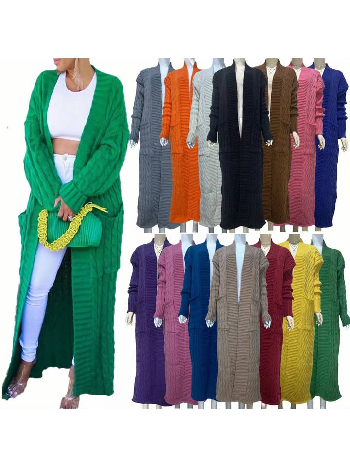 Productseeker - Wholesale Coat - Women's - CT037 Cozy Plus Size Long Knit Sweater Coat7